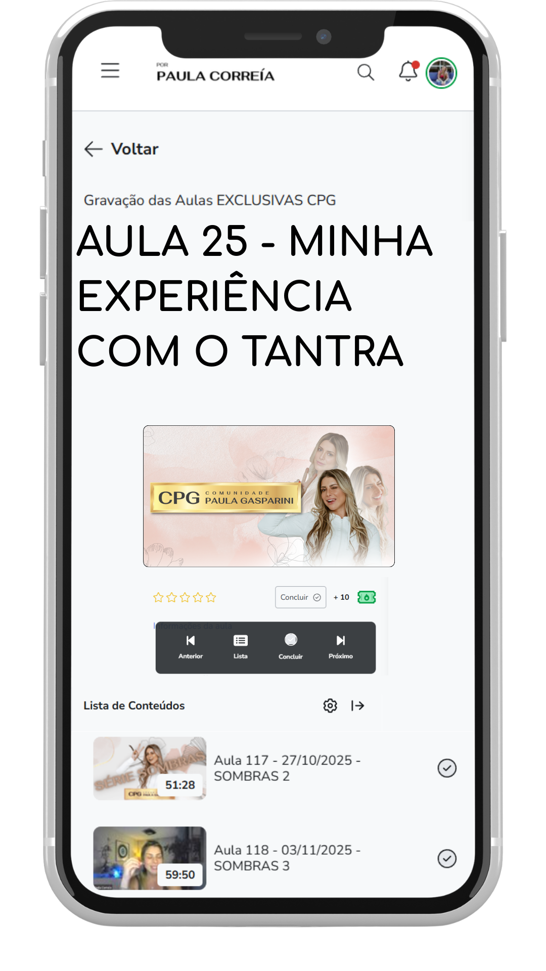 Tema de aula da CPG