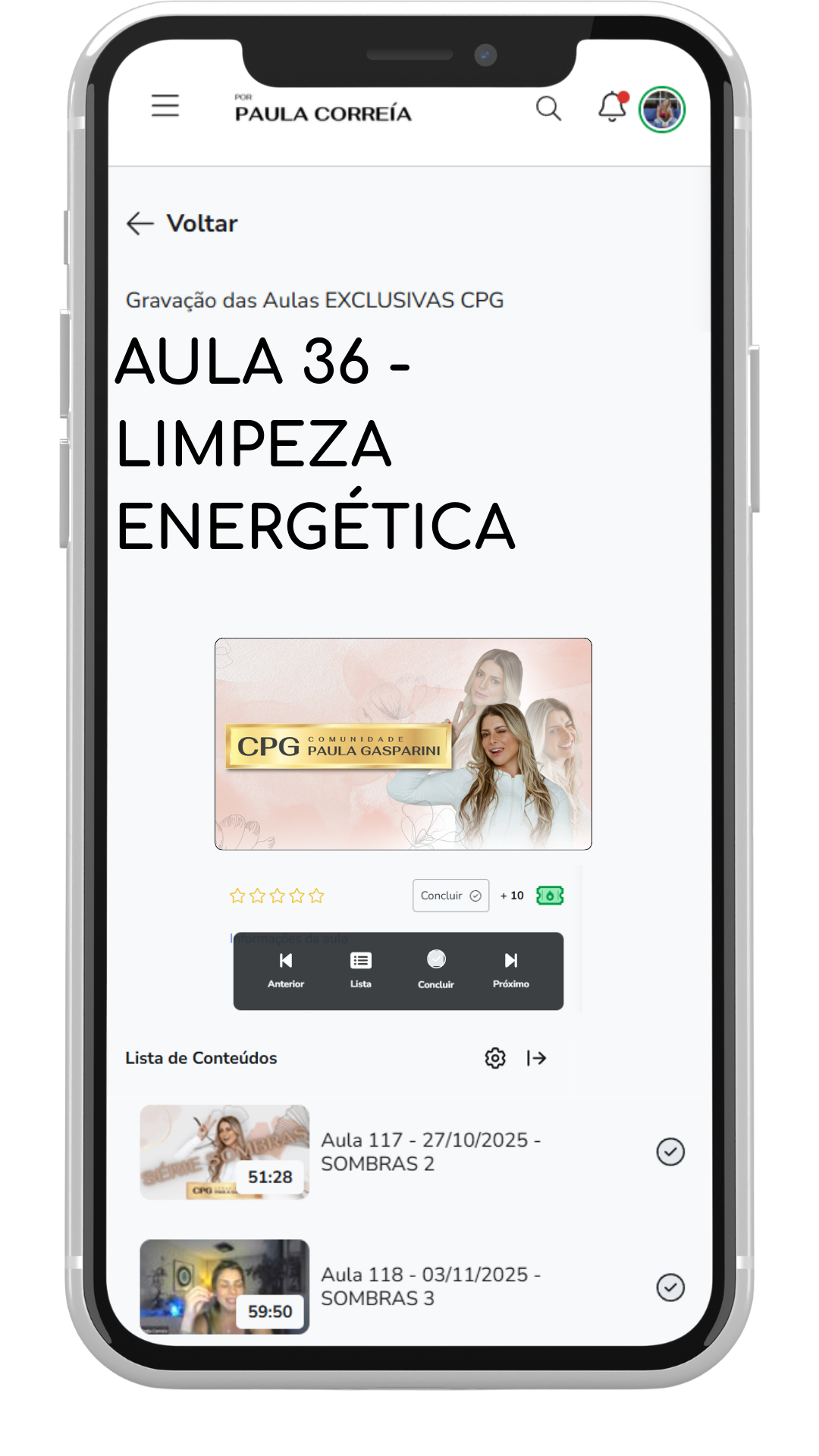 Tema de aula da CPG
