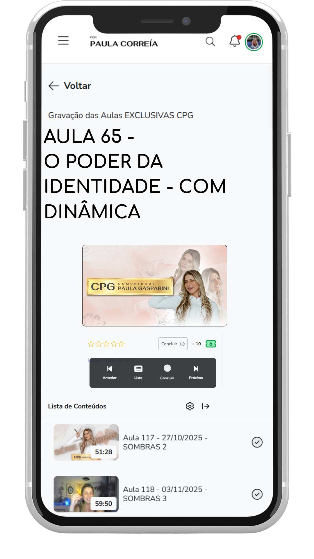 Tema de aula da CPG
