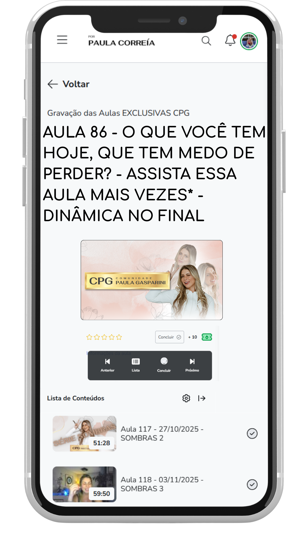 Tema de aula da CPG