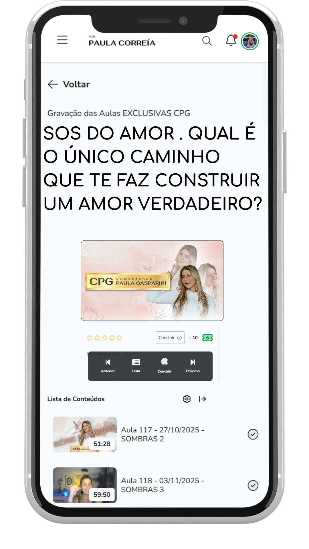 Tema de aula da CPG