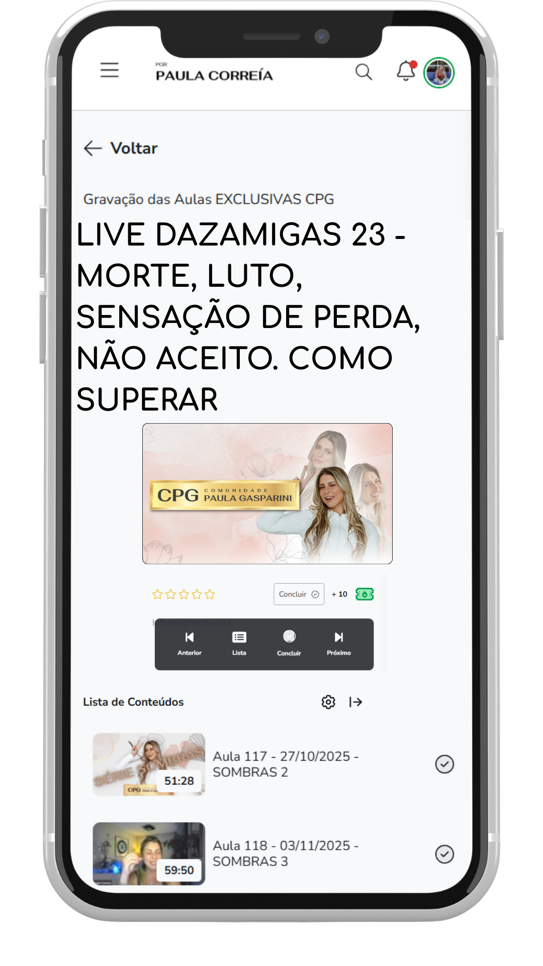 Tema de aula da CPG